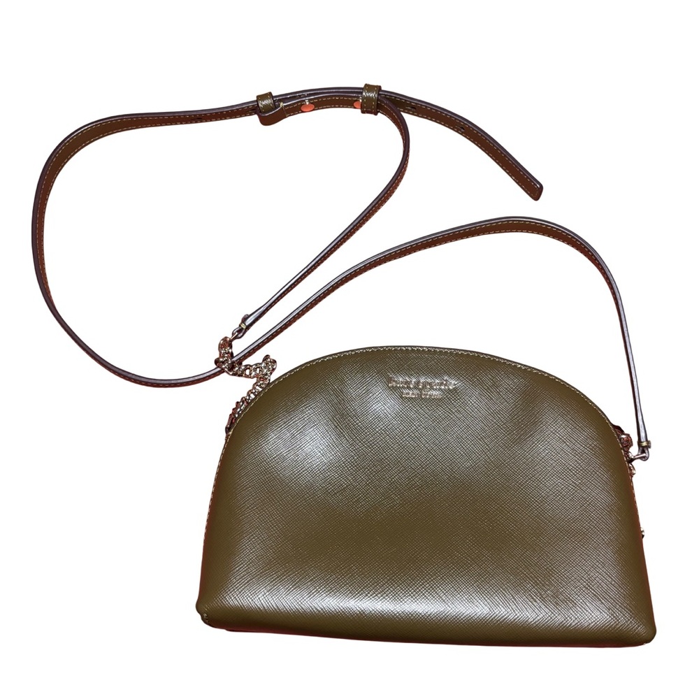Kate Spade | Dark Brown Crossbody Satchel Purse Handbag 3 Compartment Zip
